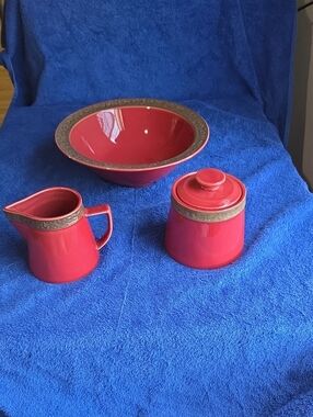 Sango Rustic Cramberry Stoneware